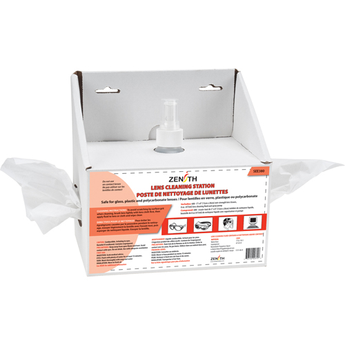 Disposable Lens Cleaning Station, Cardboard, 8" L x 4" D x 8" H Toolneeds Inc.