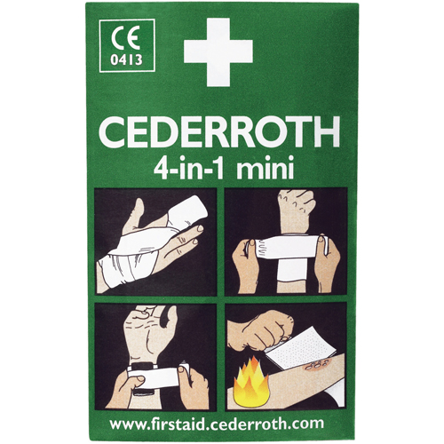 Cederroth 4-in-1 Bloodstopper, 5" L x 3" W Toolneeds Inc.