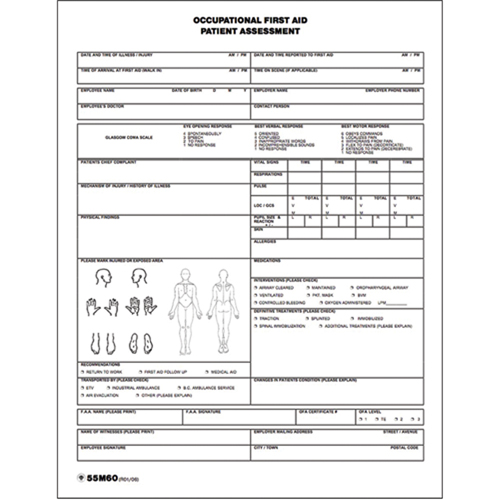 Diagramme d'&eacute;valuation du patient Toolneeds Inc.