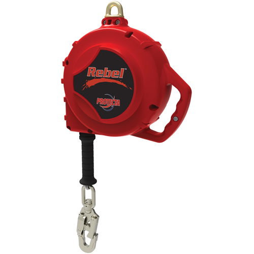 Rebel Self Retracting Lifeline, 33', Galvanized Steel, Swivel Toolneeds Inc.