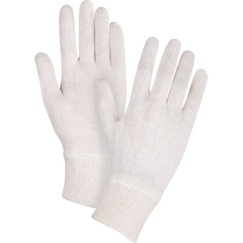 Mediumweight Inspection Gloves, Poly/Cotton, Knit Wrist Cuff, Men's Toolneeds Inc.