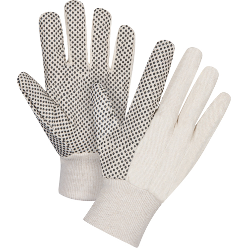 Cotton Canvas Dotted Palm Gloves, 8 oz., Small Toolneeds Inc.
