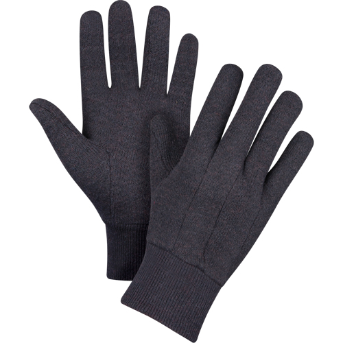 Gants de jersey, Grand, Brun, Non doubl&eacute;, Poignet en tricot Toolneeds Inc.