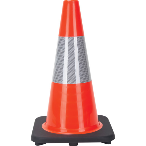 Traffic Cone, 18", Orange, 6" Reflective Collar(s) Toolneeds Inc.