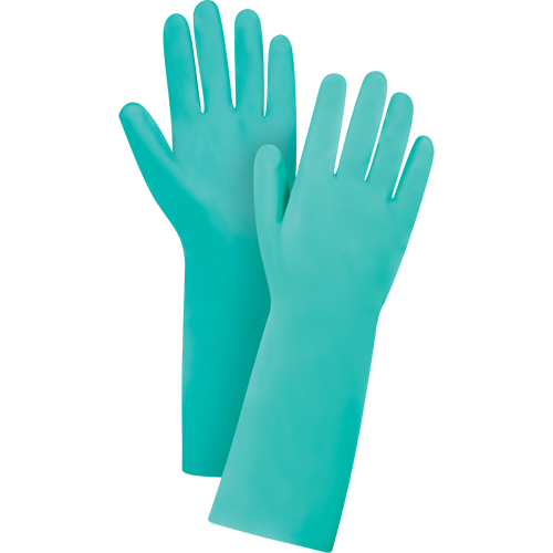 Diamond-Grip Chemical-Resistant Gloves, Size 8, 13" L, Nitrile, 22-mil Toolneeds Inc.
