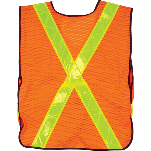 Standard-Duty Safety Vest, High Visibility Orange, Medium, Polyester Toolneeds Inc.