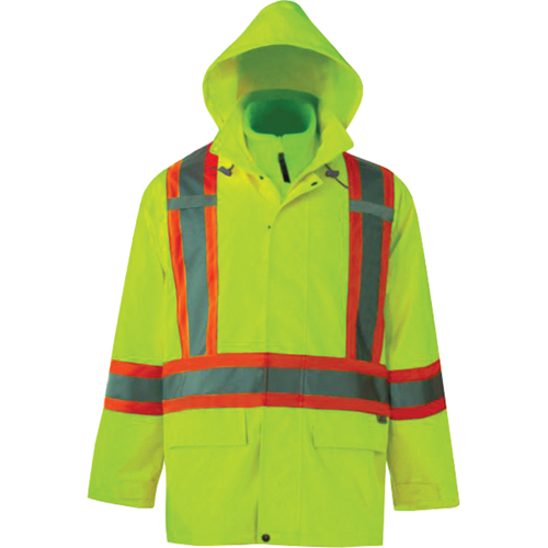 Vestes de s&eacute;curit&eacute; 3 en 1 Journeyman, Polyester, Jaune lime haute visibilit&eacute;, Petit Toolneeds Inc.