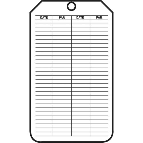 &eacute;tiquettes de s&eacute;curit&eacute; d'inspection et de contr&ocirc;le de l'&eacute;tat de l'&eacute;quipement, Papier cartonn&eacute;, 3-1/8" la x 5-7/8" h, Français Toolneeds Inc.