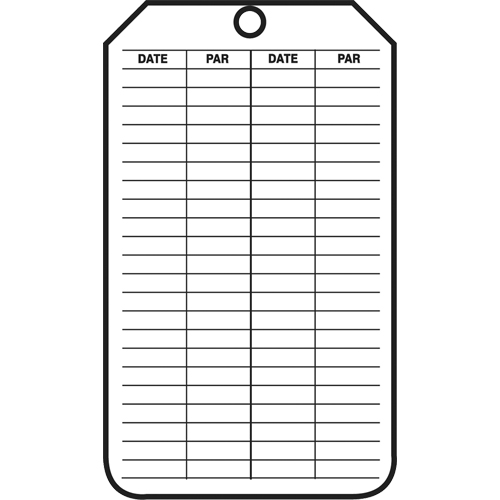 &eacute;tiquettes de s&eacute;curit&eacute; d'inspection et de contr&ocirc;le de l'&eacute;tat de l'&eacute;quipement, Papier cartonn&eacute;, 3-1/8" la x 5-7/8" h, Français Toolneeds Inc.