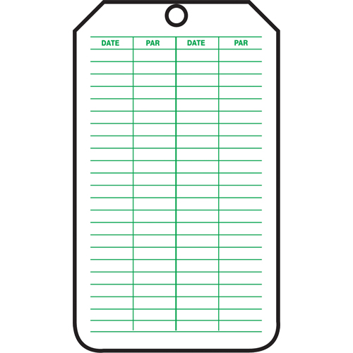 &eacute;tiquettes de s&eacute;curit&eacute; d'inspection et de contr&ocirc;le de l'&eacute;tat de l'&eacute;quipement, Papier cartonn&eacute;, 3-1/8" la x 5-7/8" h, Français Toolneeds Inc.