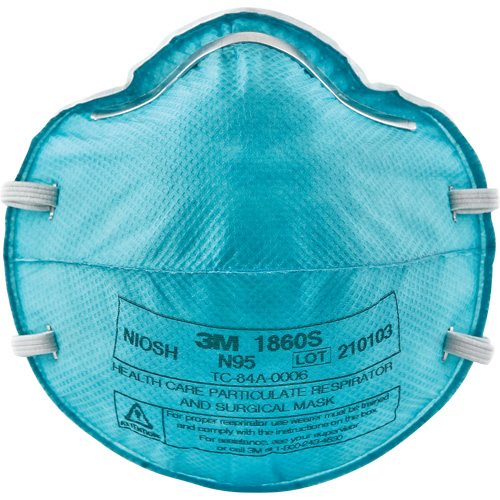 Respirateur 1860S contre les particules pour les soins de la sant&eacute;, N95, Certifi&eacute; NIOSH, Petit Toolneeds Inc.