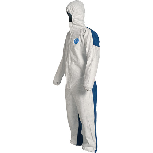 Hooded Coveralls, 4X-Large, Blue/White, Tyvek&reg; 400 D Toolneeds Inc.