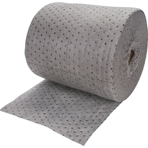 Rouleaux absorbants li&eacute;s de premi&egrave;re qualit&eacute;, Poids moyen, 150' lo x 15" la, Absorption 20 gal. Toolneeds Inc.
