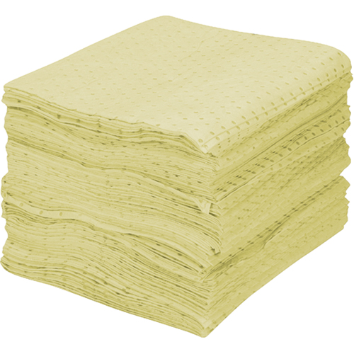 Premium Fine Fiber Sorbent Pads, Hazmat, 15" x 17", 30 gal. Absorbancy Toolneeds Inc.