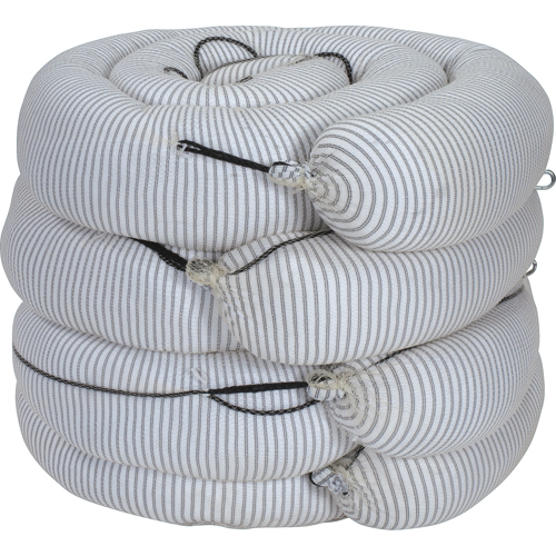 Barrage absorbant de premi&egrave;re qualit&eacute;, Universel, 10' lo x 8" la, Absorption 70 gal., 4 /pqt Toolneeds Inc.