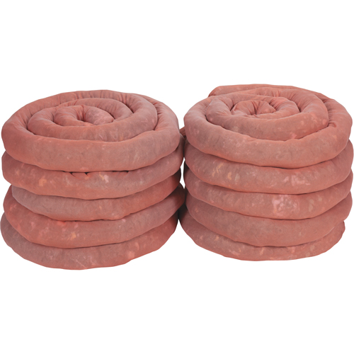 Sorbents Socks, Hazmat, 45 gal. Absorbancy, 3" W x 10' L, Pack of 10 Toolneeds Inc.