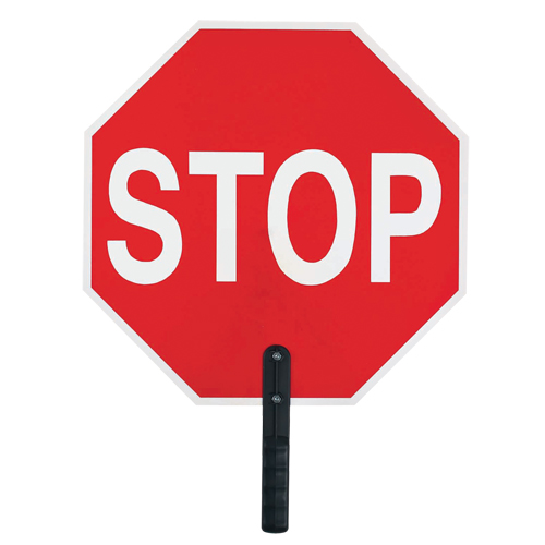"Stop" Traffic Sign, 18" x 18", Plastic, English with Pictogram Toolneeds Inc.