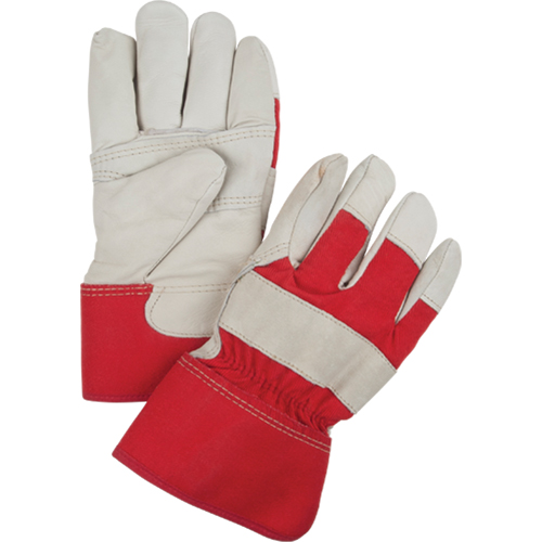 Gants d'ajusteur rouge & blanc doubl&eacute;s pour l'hiver, Grand, Paume en Cuir fleur de vache, Doublure en Boa Toolneeds Inc.
