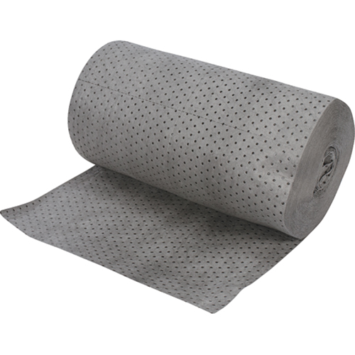 Industrial-Grade Fine Fibre Sorbent Rolls, Heavyweight, 150' L x 30" W, 70 gal. Absorbancy Toolneeds Inc.