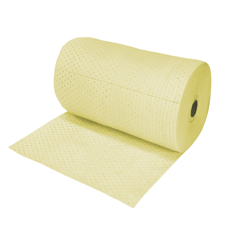 Rouleaux absorbants en fibres fines de calibre industriel, Lourd, 150' lo x 30" la, Absorption 70 gal. Toolneeds Inc.