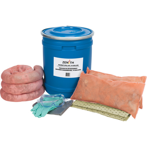 Trousse de lutte contre les d&eacute;versements de premi&egrave;re qualit&eacute; pour camion, Mati&egrave;res dangereuses, Baril, Absorbance de 10 gal. US Toolneeds Inc.