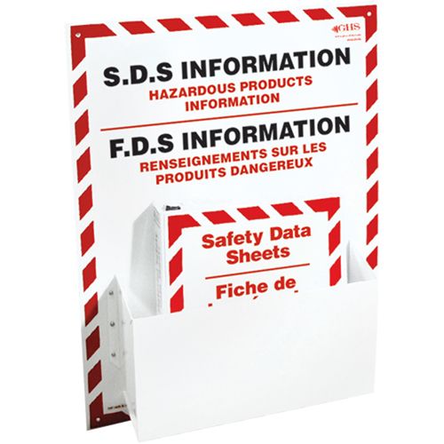 Postes d'information de fiches de donn&eacute;es de s&eacute;curit&eacute;, Anglais & français, Compris reliures Toolneeds Inc.