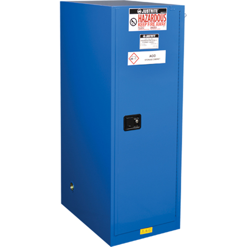 Sure-Grip&reg; Ex Hazardous Material Slimline Safety Cabinets, 54 Gal., 23.25" x 65" x 34" Toolneeds Inc.