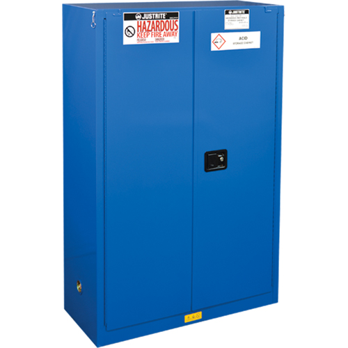 Armoires doubl&eacute;es pour rangement de mati&egrave;res dangereuses Chem-Cor, 45 gal., 43" x 65" x 18" Toolneeds Inc.