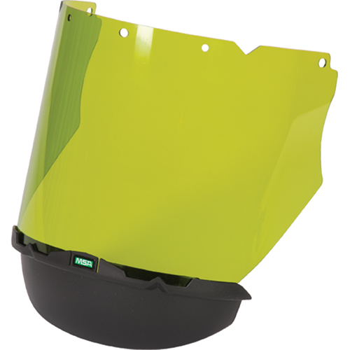 V-Gard&reg; Visor with Chin Protector for Arc Flash Application, Polycarbonate, Green Tint Toolneeds Inc.