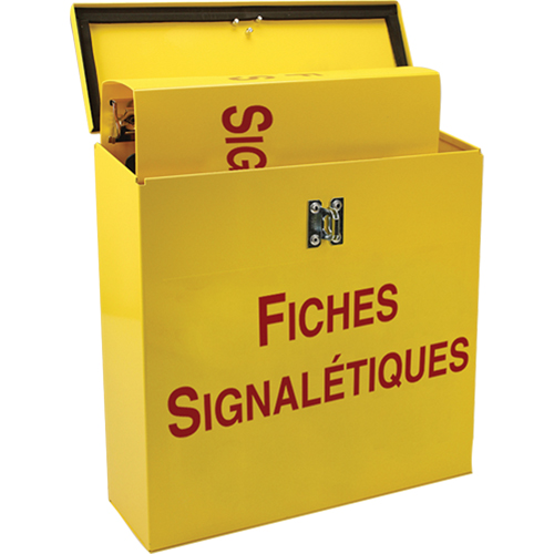 Boîte pour documents de s&eacute;curit&eacute; pour le chantier, Français, Compris reliures Toolneeds Inc.