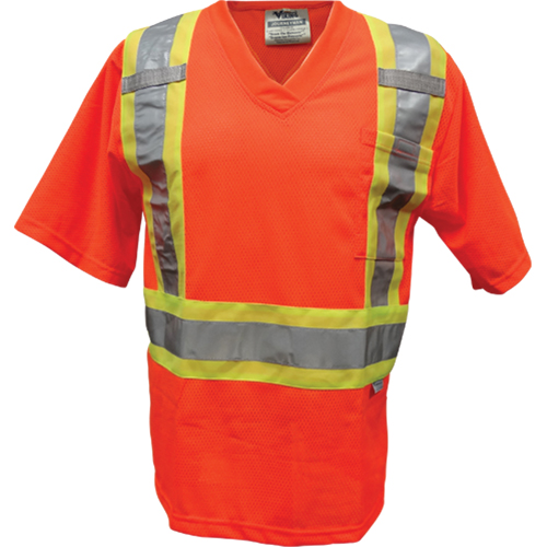 T-shirt de s&eacute;curit&eacute; en maille, Polyester, Petit, Orange Toolneeds Inc.