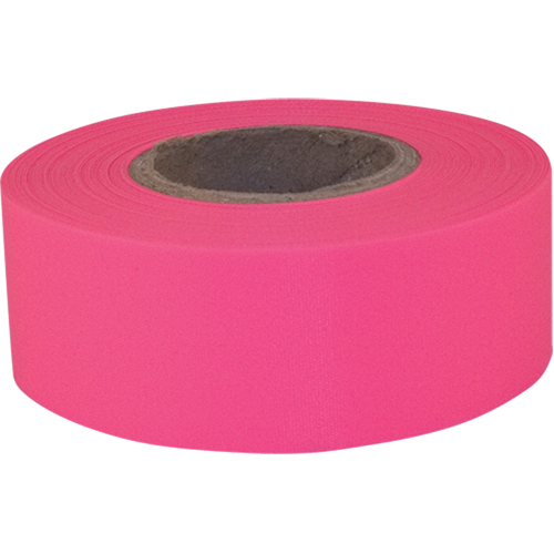 Ruban de signalisation Sub-Zero, 1,2" la x 150' lo, Rose fluorescent Toolneeds Inc.