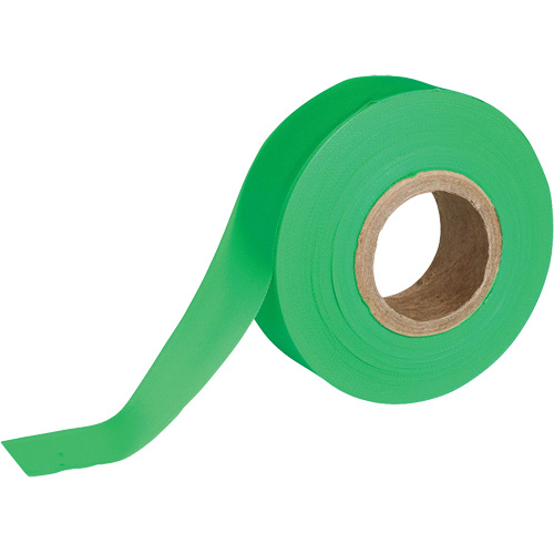 Flagging Tape, 1.188" W x 150' L, Fluorescent Green Toolneeds Inc.