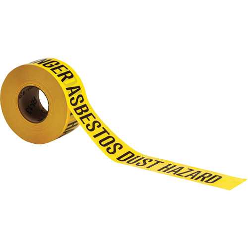 Barricade Tape, English, 3" W x 1000' L, 3 mils, Black on Yellow Toolneeds Inc.