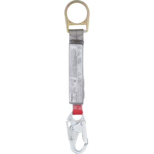 Corde antichoc PRO, 1,5', Point d'ancrage &agrave; Crochet mousqueton/Mousqueton, Crochet mousqueton aux jambes, Nylon Toolneeds Inc.