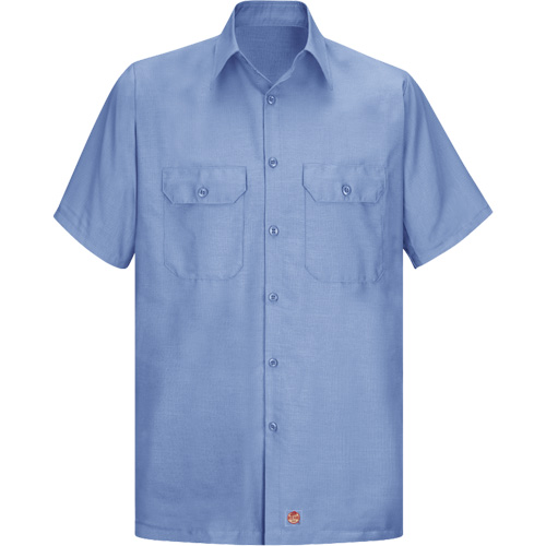 Chemise &agrave; manches courtes en tissu ind&eacute;chirable, Hommes, 3T-Grand, Bleu Toolneeds Inc.