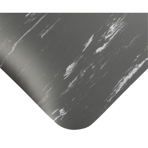 Tapis antimicrobiens Tile-Top Select no 494, Lisse, 4' x 10' x 1/2", Charbon, PVC Toolneeds Inc.