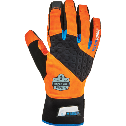 Gants utilitaires thermiques haute visibilit&eacute; performants et &eacute;tanches ProFlex 818WP, Paume Polyur&eacute;thane, Taille Petit Toolneeds Inc.