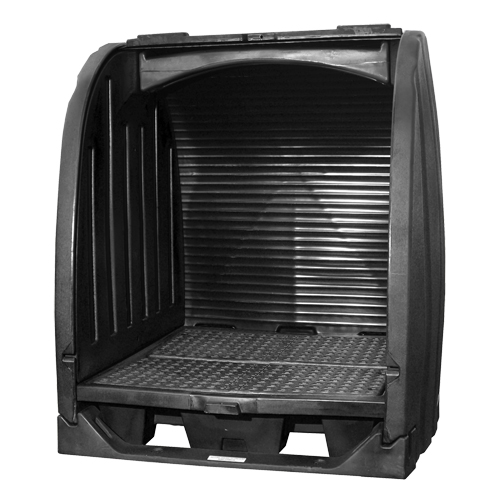 Spill Containment Sheds Without Drain, 65" L x 58" W x 69" H, 2000 lbs. Load Capacity Toolneeds Inc.