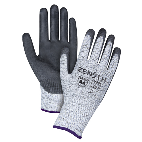 Gants &eacute;lastiques sans coutures r&eacute;sistants &agrave; la coupe, Taille 6/T-petit, Calibre 13, Rev&ecirc;tement Polyur&eacute;thane, Enveloppe en PEHP, ANSI/ISEA 105 niveau 4/EN 388 niveau 5 Toolneeds Inc.