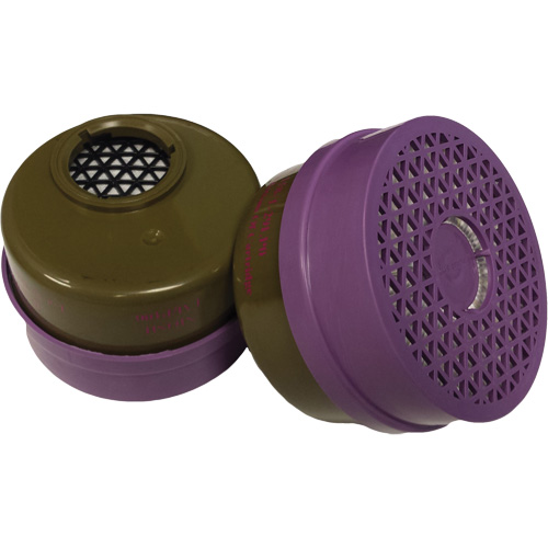 Cartouche pour respirateur, Cartouche gaz/vapeur, Gaz multiples/Vapeur organique/Filtre P100 Toolneeds Inc.