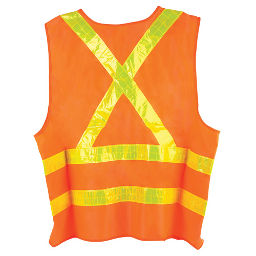 Dynamic Traffic Vest, High Visibility Orange, Large, Polyester Toolneeds Inc.