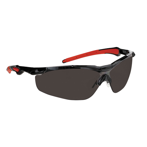 Lunettes de s&eacute;curit&eacute; s&eacute;rie Hawk Dynamic, Lentille Fum&eacute;e, Antibu&eacute;e, ANSI Z87+/R&eacute;pond ou surpasse la norme CSA Z94.3 Toolneeds Inc.