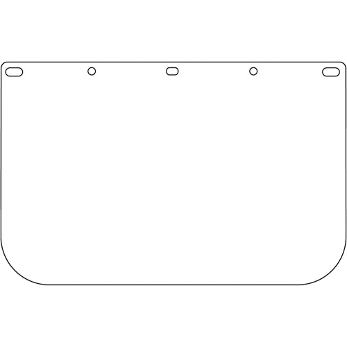 Visi&egrave;re d&eacute;coup&eacute;e &agrave; l'emporte-pi&egrave;ce Dynamic, Polycarbonate, Teinte Transparent Toolneeds Inc.