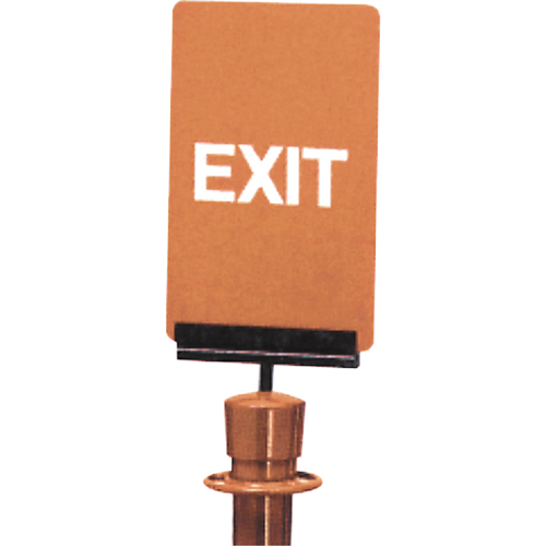 Enseigne de contr&ocirc;le des foules  Exit , 11" x 7", Plastique, Anglais Toolneeds Inc.