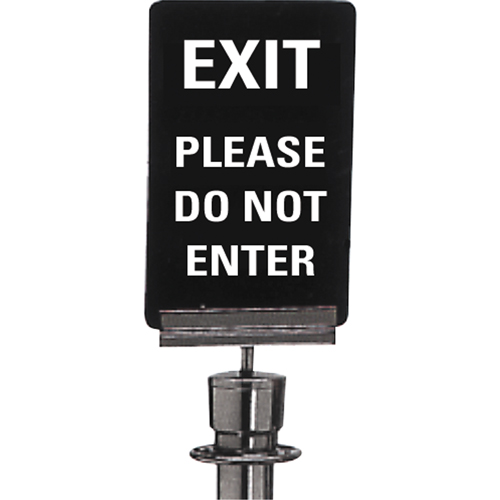 Enseigne de contr&ocirc;le des foules  Exit: Please Do Not Enter , 11" x 7", Plastique, Anglais Toolneeds Inc.