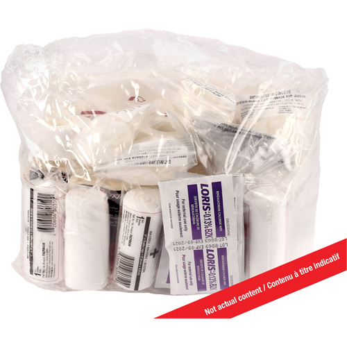 Ensemble de recharge pour trousse de premiers soins Dynamic, R&eacute;pond &agrave; la norme CSA Z1220-17 type 3 environnements &agrave; haut risque, Moyen (26-50 travailleurs), Classe 1 Toolneeds Inc.