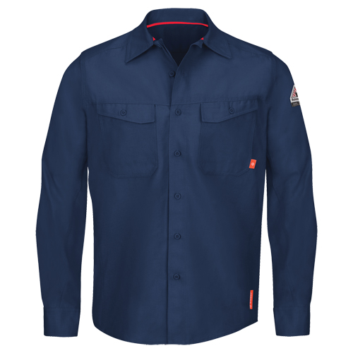 IQ Endurance&reg; Men's Work Shirts, Small, Navy Blue Toolneeds Inc.