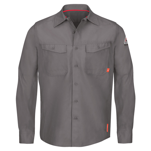 IQ Endurance&reg; Men's Work Shirts, Small, Grey Toolneeds Inc.