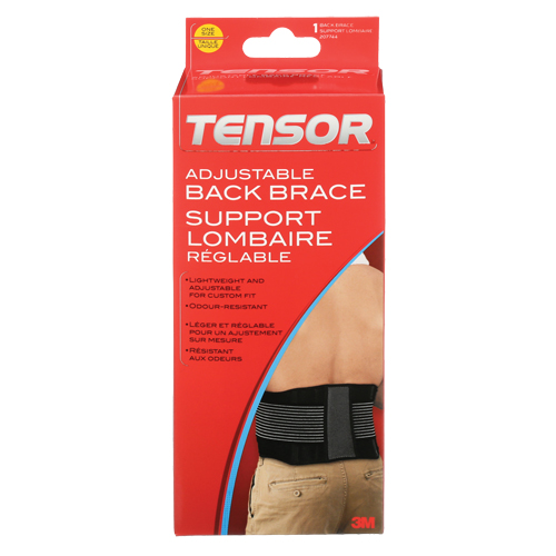 Tensor Adjustable Back Brace, Elastic, One Size Toolneeds Inc.